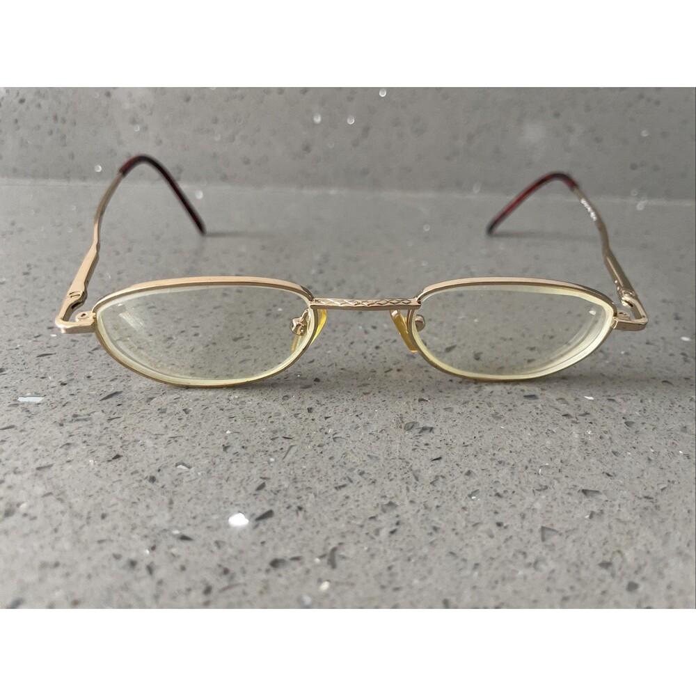 Boulevard Boutique Eyeglasses Frames ONLY B4152 44-20-135 Gold GD Round